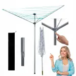 PROMIS SWIVEL 182 cm riiete kuivatusrest kinnituse ja kaanega
