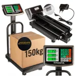Elektroonilised lao kaalud LCD-ga, 150 kg, patareiga
