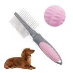Kaks-poolne kamm koertele ja kassidele MilooPets, roosa, 2in1