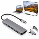 USB-C 6in1 jagaja HDMI, USB ja PD-ga MacBookile, iPad Prole