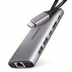 USB-C jagaja AXAGON HMC-6G2L, 10Gb/s, HDMI, Gigabit Ethernet, Power Delivery