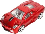 Juhtmevaba hiir LED-valgustusega, 1600 DPI, sportauto kujundusega, USB