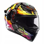 Motorratturi kiiver AGV K1 S BEZZECCHI must/kollane/lilla