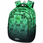 CoolPack FAST Game Over rohelise v&auml;rvusega koolikott mitme osaga