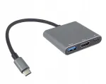 Adapter USB-C HDMI, USB 3.0 ja PD-ga, 4K resolutsioon PremiumCord