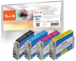 Peach PI200-848 tindikassetid, 4 tk, must, ts&uuml;aan, purpurpunane
