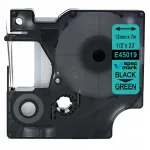 DYMO D1 45019 liimitav v&ouml;&ouml;, 12 mm x 7 m, roheline/must