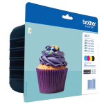 Brother LC-123 CMYK tindikassetid, 4 tk, J470DW, J552DW