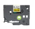 Laminaatteip Brother TZe-611 6 mm, kollane, P-Touch H107B, H110, H100