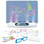 LED joonistusplaat lastele, 3D efektiga