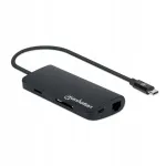USB-C HDMI adapter MANHATTAN 152372, 3 USB-A porti