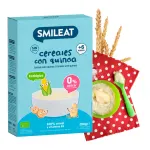 SMILEAT BIO orgaaniline kaerahelbepuder kinoa ja riisiga, gluteenivaba, alates 6 kuud, 200 g