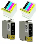 EPSON T0611-T0614 tindikassetid, 10 tk, sobivad D68, D88, DX3850, DX4200, DX4250 mudelitele