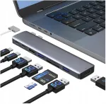 USB-C jagaja 4Apple Thunderbolt 3, 4x HDMI 4K, m&otilde;eldud MacBook M1/M2/M3-le