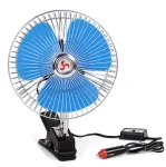 8" auto ventilaator p&ouml;&ouml;rleva kinnitusklambriga, 12V, sigaretis&uuml;&uuml;taja pistikuga