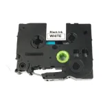 BROTHER TZE-221 / TZ-221 kleepuv lint, 9 mm, valge musta tekstiga, &uuml;hilduv