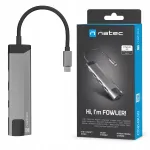 Fowler Go dokipesa, HDMI 4K, multifunktsionaalne adapter, RJ45, DeX