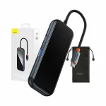USB-C jagaja Baseus, 4x USB 3.0, tumehall