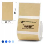 Niimbot B1/B21/B3S/B31 termopaberi kleebised, 50x30 mm