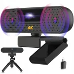 Veebikaamera VIZOLINK W8GS 4K UHD mikrofoniga, automaatse fokuseerimisega, s&uuml;learvutile ja Macile, voogedastuseks