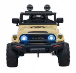 Laste elektriauto Toyota FJ Cruiser, 4x4, puldiga, liivakarva, LED-tuled, EVA rattad, audio funktsioon
