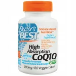 Toidulisand Doctor's Best High Absorption CoQ10 100mg koos BioPerine, 5/27 kapslit
