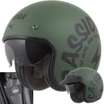 Avatud mootorratta kiiver Cassida Oxygen matt XS (53-54 cm) Blend klaasiga ECE22-06