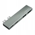 LogiLink USB jagaja 4&times;1, USB 3.2 Gen1, Thunderbolt 3, PD 100W, 5K 60Hz MacBookile