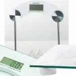 Elektroonilised vannitoa kaalud 180kg klaasist LCD l&auml;bipaistvad