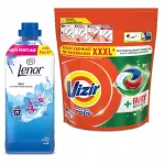 Pesuvahendite komplekt: Lenor Spring Awakening (1,49 l, 71 pesukorda) + Vizir & Fairy Effect kapslid (50 pesukorda)