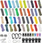 Paracord 550 n&ouml;&ouml;rikomplekt, 42 v&auml;rvi, k&auml;ev&otilde;rudele, n&ouml;&ouml;rikesteks, lemmiklooma jalutusrihmadele