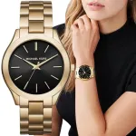Naiste Michael Kors MK3478 Slim Runway kuldne kell