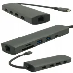 USB-C jagaja PD laadimise ja SD, microSD lugejaga, sobib Huawei s&uuml;learvutitele