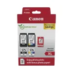 Canon PG-575 XL / CL-576 XL tindikomplekt, must 15 ml, v&auml;rviline 12,6 ml