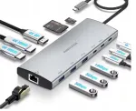 MacBook RSHTECH 12in1 laadimisjaam kahe HDMI (8K ja 4K) pordiga