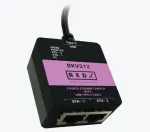 USB-A 2.0 konverter BKV312 koos 2-pordilise Ethernet jagajaga