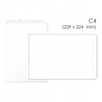 Universaalne valge C4 HK BONG &uuml;mbrik, 229 x 324 mm, 50 tk