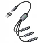 Wireway WW332 USB-C jagur: 1x USB-C, 2x USB 2.0, 3x USB-C pesa + USB C-A adapter