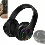 Juhtmevabad mustad k&otilde;rvaklapid Bluetoothiga, sobivad televiisorile ja MP3-le