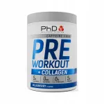 Toidulisand PhD Pre-Workout + Collagen, kofeiinivaba, mustika maitsega, 20 portsjonit