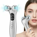 N&auml;o ja keha massaažiseade EMS, LED ja vibratsiooniga, traadita, 4D massaažirullid