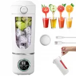 &Uuml;levalatav juhtmevaba USB blender 700 ml 15000 RPM valge