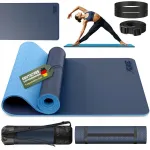 Joogamatt RE:SPORT, 183 x 61 x 0,6 cm, tumesinine