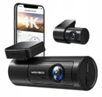 Wolfbox i05 4K+1080P GPS WiFi auto kaamera esi-/tagumine salvesti