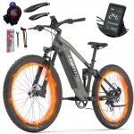 LANKELEISI RX600PRO elektrijalgratas, 1000W, 48V, 20Ah, kuni 44 km/h, 150 km, 29x2.3