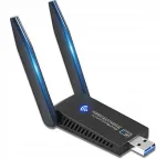Traadita v&otilde;rgukaardi adapter WiFi 6, USB, antennidega, 1300 Mbps, 2.4GHz/5GHz