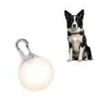 Valgustusega LED-krae tuli MilooPets, valge, 3 režiimi
