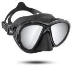 Mask CRESSI QUANTUM Black HD peegelpind Anti-fogi klaas DS5150508