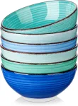 Keraamiliste kausside komplekt, 6 tk, 760 ml, sobib mikrolaineahjule