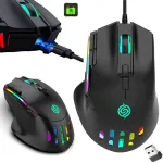 Juhtmevaba m&auml;nguhiir, RGB, must, USB